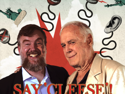 Spring 2024 FIRE Quarterly front cover featuring FIRE President and CEO Greg Lukianoff and comedian John Cleese