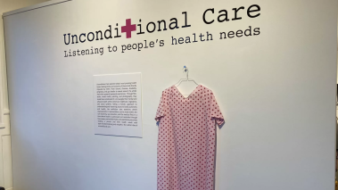 Unconditional Care gallery exhibit entrance