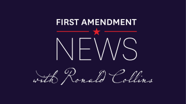 First Amendment News logo with Ronald Collins signature