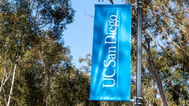 University of California San Diego sign on campus