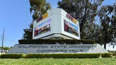 California State University Dominguez Hills sign 