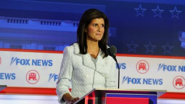 Former Governor of South Carolina Nikki Haley participated in the 2024 Republican Presidential debate in Milwaukee, Wisconsin, on Aug. 23, 2023.