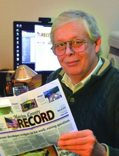 Marion County Record owner/publisher Eric Meyer 