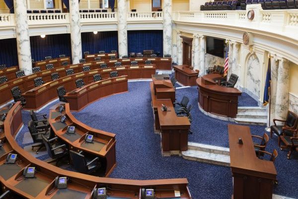 Chamber of the Idaho House of Representatives in 2018.