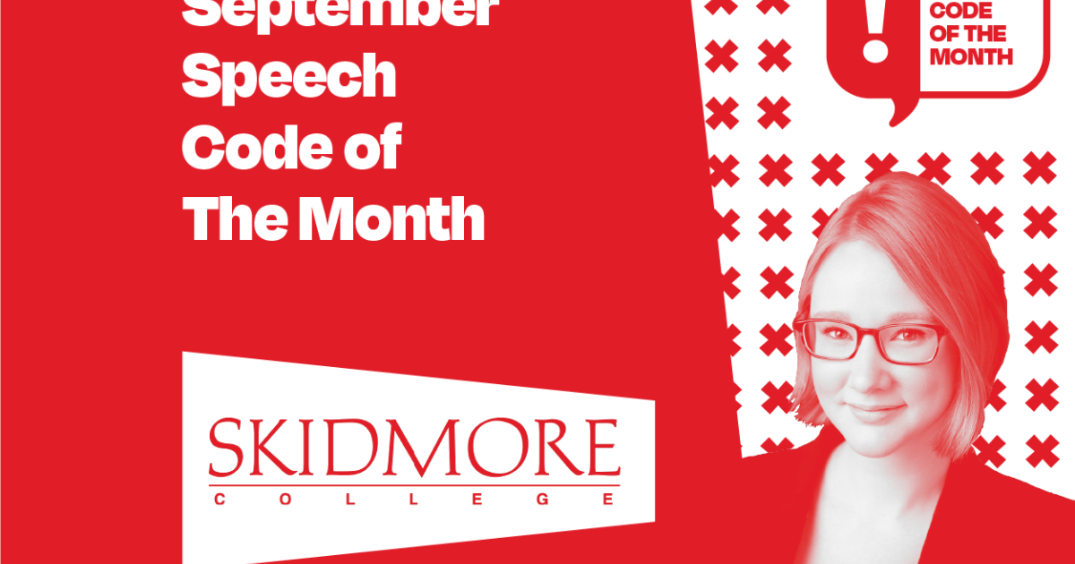 Skidmore College tanks in FIRE’s College Free Speech Rankings The