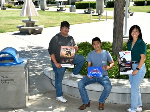 Clovis Community College Students Alejandro Flores Daniel Flores and Juliette Colunga