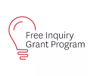 Free Inquiry Grant Program lightbulb logo