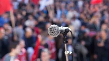 Microphone closeup