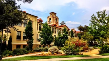 Mason Hall and the Academic Quadrangle at Pomona College