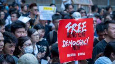 Democracy protest in Hong Kong