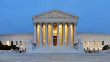 Panorama of United States Supreme Court_Building at Dusk 