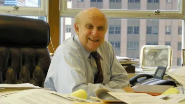 Floyd Abrams at his desk