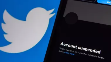 Twitter account suspended