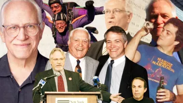 Collage of photos showing Robert Corn-Revere throughout his career as a First Amendment lawyer.