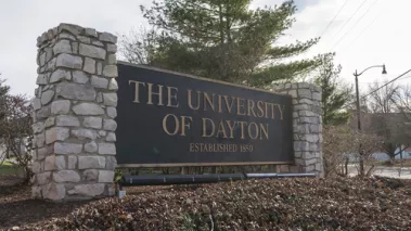 University of Dayton sign