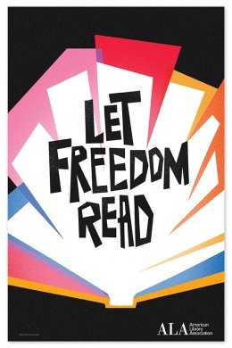 Poster with words "Let Freedom Read"