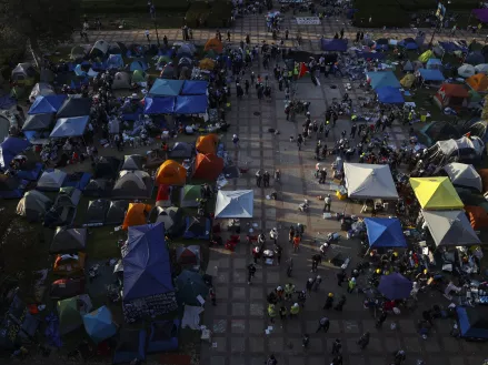 UCLA Gaza Solidarity Encampment on May 1, 2024