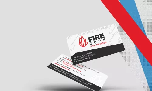 Two FIRE membership cards dated 2025