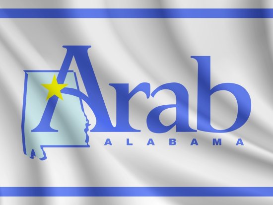 Flag of Arab Alabama waving flag of Arab vector background 