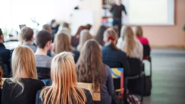 Students in class